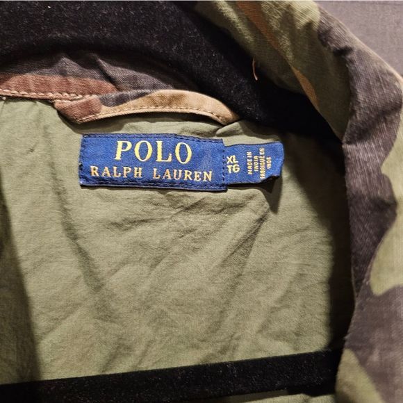 SOLD!! POLO RALPH LAUREN Camo Fatique Military Utility Jacket - Size XL - Picture 10 of 11